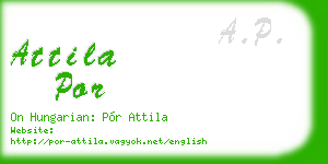 attila por business card